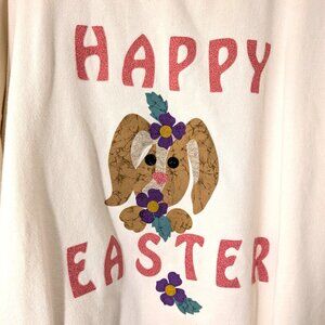 Plus Size 3x Happy Easter Cotton Sweatshirt